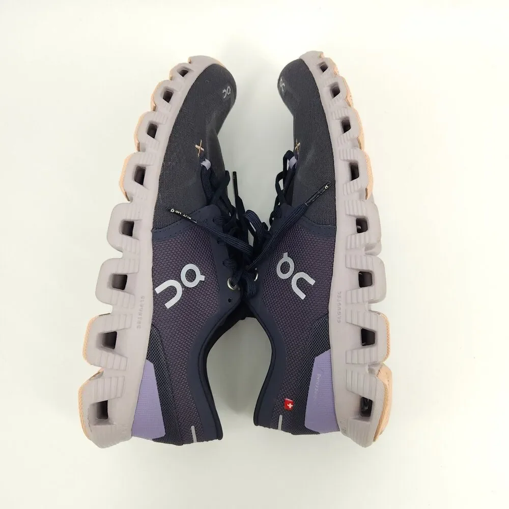 On Running Cloud X 3 Shoes Women Size 9 60.98097 Purple Mesh Running